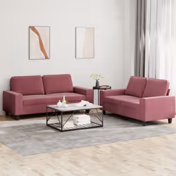 VidaXL 3201888 Ensemble de meubles de salle à manger Rouge