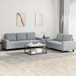 Vidaxl - Ensemble de canapés 2 pcs gris clair tissu