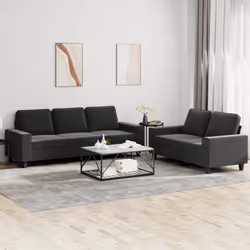 VidaXL 3201910 Ensemble de meubles de salle à manger Noir