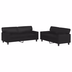 VidaXL 3201914, Noir, mousse, Simili-cuir, Métal, Textile, 174 cm, 77 cm, 80 cm