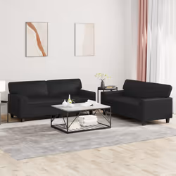 VidaXL 3201914 Ensemble de meubles de salle à manger Noir