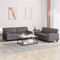 VidaXL 3201916, Gris, mousse, Simili-cuir, Métal, Textile, 174 cm, 77 cm, 80 cm