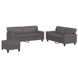 VidaXL 3201921 Ensemble de meubles de salle à manger Gris