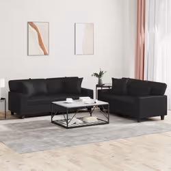 VidaXL 3201924 Ensemble de meubles de salle à manger Noir