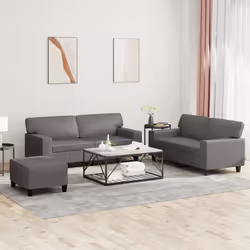 VidaXL 3201926 Ensemble de meubles de salle à manger Gris