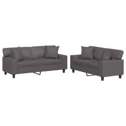 VidaXL 3201931 Ensemble de meubles de salle à manger Gris