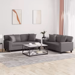 VidaXL 3201931 Ensemble de meubles de salle à manger Gris