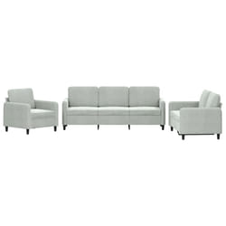 VidaXL 3201934 Ensemble de meubles de salle à manger Gris