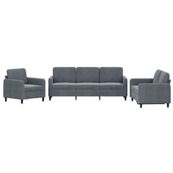 VidaXL 3201935 Ensemble de meubles de salle à manger Gris