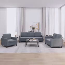 VidaXL 3201935 Ensemble de meubles de salle à manger Gris