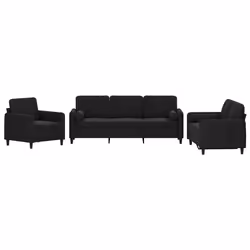 VidaXL 3201939, Noir, mousse, Métal, Polyester, Polywood, Textile, 198 cm, 77 cm, 80 cm