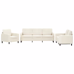 VidaXL 3201942, Crème, mousse, Métal, Polyester, Polywood, Textile, 198 cm, 77 cm, 80 cm