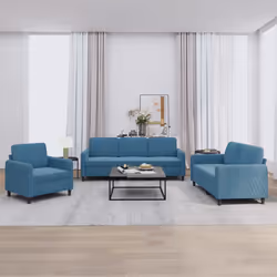 VidaXL 3201943 Ensemble de meubles de salle à manger Bleu