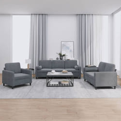 VidaXL 3201955 Ensemble de meubles de salle à manger Gris