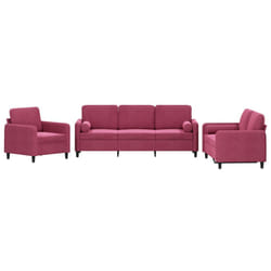 VidaXL 3201958 Ensemble de meubles de salle à manger Rouge