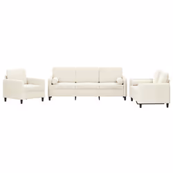 VidaXL 3201962, Crème, mousse, Métal, Polyester, Polywood, Textile, 198 cm, 77 cm, 80 cm