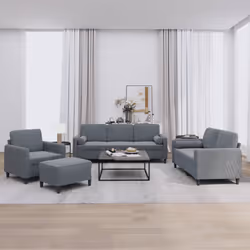 VidaXL 3201965 Ensemble de meubles de salle à manger Gris