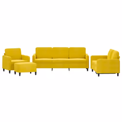 VidaXL 3201970, Jaune, mousse, Métal, Polyester, Polywood, Textile, 198 cm, 77 cm, 80 cm