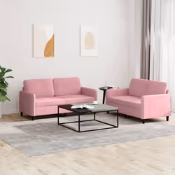 VidaXL 3201977 Ensemble de meubles de salle à manger Rose