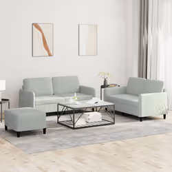 VidaXL 3201984 Ensemble de meubles de salle à manger Gris