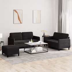 VidaXL 3201989 Ensemble de meubles de salle à manger Noir