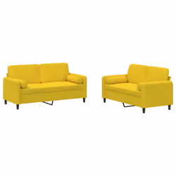 VidaXL 3201990, Jaune, mousse, Métal, Polyester, Polywood, Textile, 158 cm, 77 cm, 80 cm