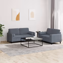 VidaXL 3201995 Ensemble de meubles de salle à manger Gris