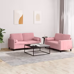 VidaXL 3201997 Ensemble de meubles de salle à manger Rose