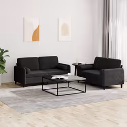 VidaXL 3201999 Ensemble de meubles de salle à manger Noir