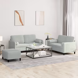 VidaXL 3202004 Ensemble de meubles de salle à manger Gris