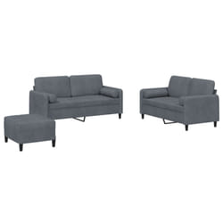 VidaXL 3202005 Ensemble de meubles de salle à manger Gris