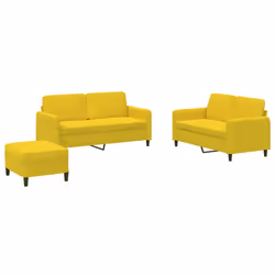 VidaXL 3202010, Jaune, mousse, Métal, Polyester, Polywood, Textile, 158 cm, 77 cm, 80 cm