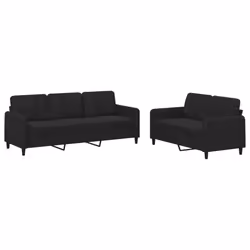 VidaXL 3202019, Noir, mousse, Métal, Polyester, Polywood, Textile, 198 cm, 77 cm, 80 cm