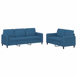 VidaXL 3202023, Bleu, mousse, Métal, Polyester, Polywood, Textile, 198 cm, 77 cm, 80 cm