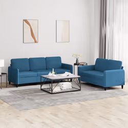 VidaXL 3202023 Ensemble de meubles de salle à manger Bleu