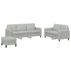 VidaXL 3202024 Ensemble de meubles de salle à manger Gris