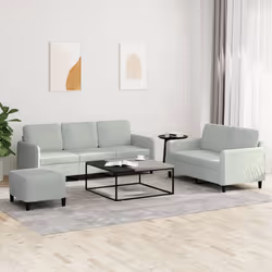 VidaXL 3202024 Ensemble de meubles de salle à manger Gris