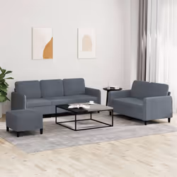 VidaXL 3202025 Ensemble de meubles de salle à manger Gris