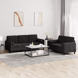 VidaXL 3202039 Ensemble de meubles de salle à manger Noir