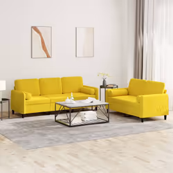 VidaXL 3202040 Ensemble de meubles de salle à manger Jaune