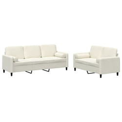VidaXL 3202042 Ensemble de meubles de salle à manger Crème