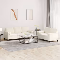 VidaXL 3202042 Ensemble de meubles de salle à manger Crème