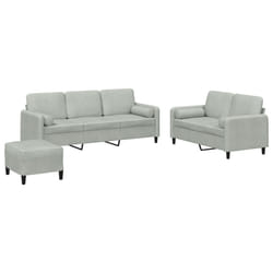 VidaXL 3202044 Ensemble de meubles de salle à manger Gris
