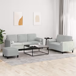 VidaXL 3202044 Ensemble de meubles de salle à manger Gris