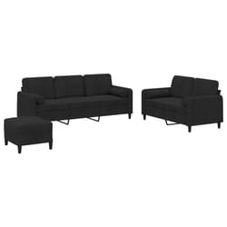 VidaXL 3202049 Ensemble de meubles de salle à manger Noir