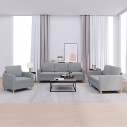 VidaXL 3202054 Ensemble de meubles de salle à manger Gris