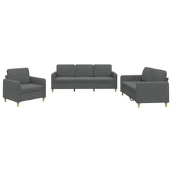 VidaXL 3202055 Ensemble de meubles de salle à manger Gris