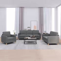 VidaXL 3202055 Ensemble de meubles de salle à manger Gris