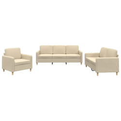 VidaXL 3202056 Ensemble de meubles de salle à manger Crème