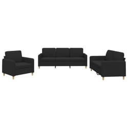 VidaXL 3202058 Ensemble de meubles de salle à manger Noir